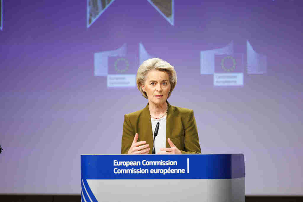 Von der Leyen, presidenta da Comisión Europea da UE. (Foto: Christophe Licoppe / European Comm / DPA)