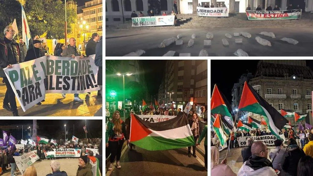 Concentraci&oacute;ns de hoxe en Lugo, Ferrol, A Coru&ntilde;a, Santiago e Vigo. (Fotos: N&oacute;s Diario)