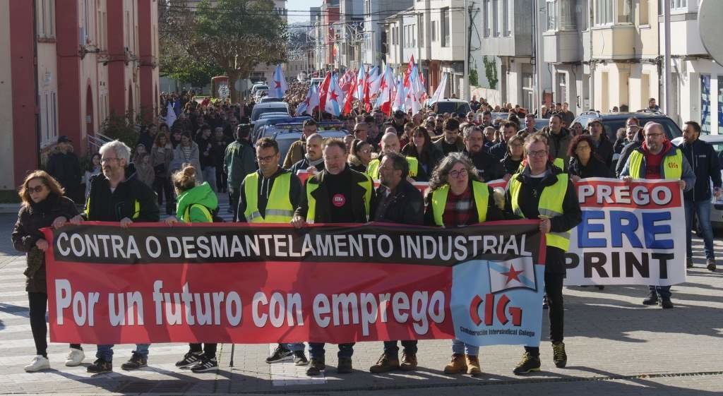 Manifestación nas Pontes o pasado mes de novembro (Foto: Nós Diario).
