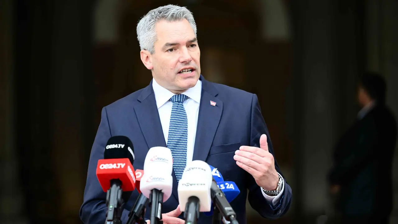 O chanceler de Austria, Karl Nehammer (Foto: Max Slovencik / APA / DPA).