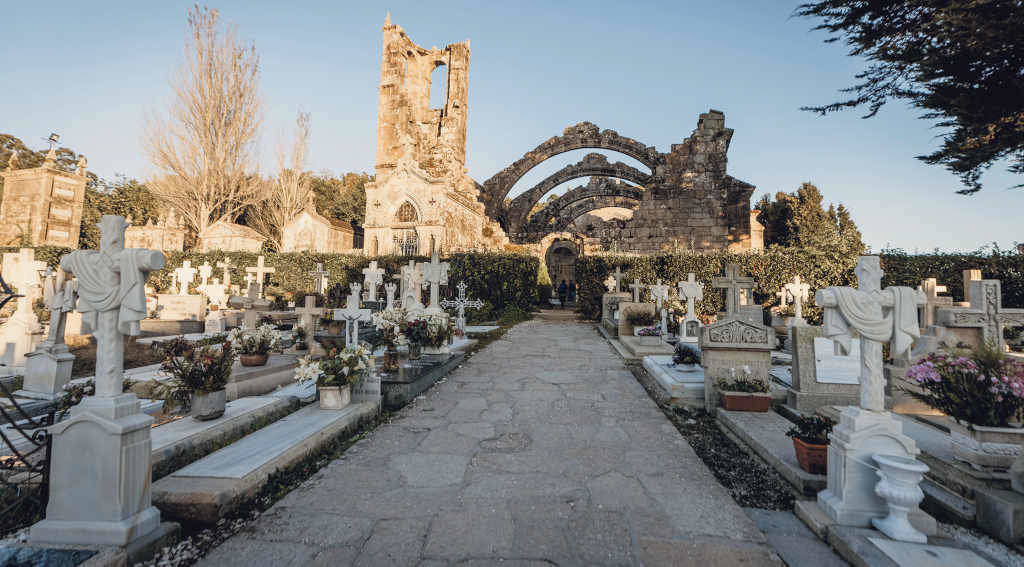 Cemiterio de Santa Mariña de Dozo, Cambados, na comarca do Salnés (Foto: Beatriz Ciscar / Europa Press).