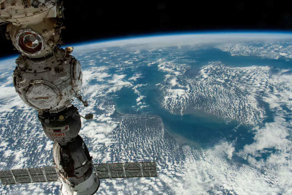 A Estaci&oacute;n espacial internacional en abril deste ano. (Foto: NASA Johnson)