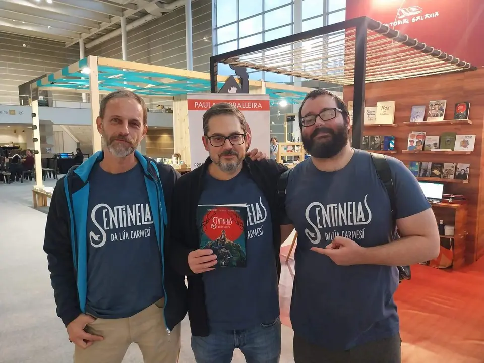 Ozo Perozo, Andr&eacute;s Castro e Alexandre Senande onte, no Culturgal.