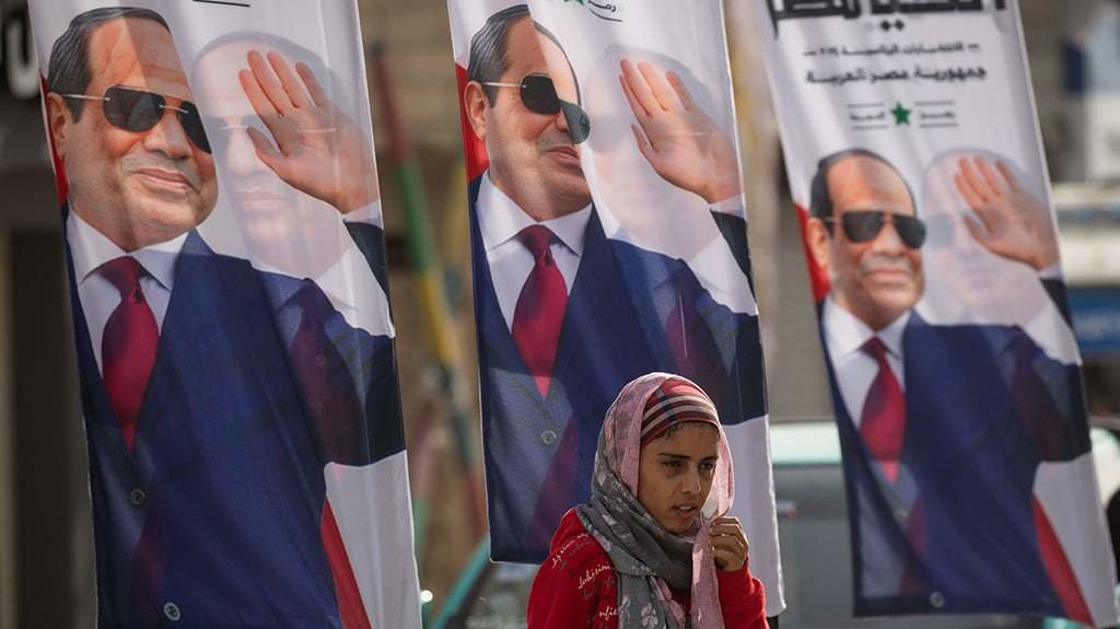 O presidente Al Sisi é o gran favorito. (Foto: EP).