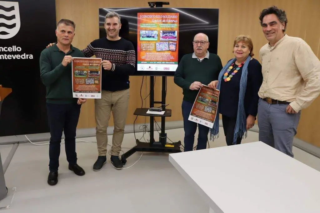 Presentaci&oacute;n en Pontevedra do Concerto Quilo Solidario