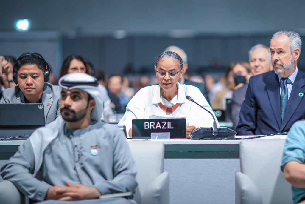 A ministra de Medio Ambiente do Brasil, Marina Silva, onte na COP-28. (Foto: Palácio do Planalto / DPA)