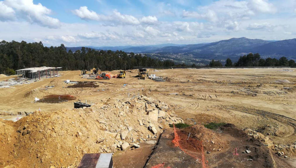Obras para a construción da cidade deportiva do Celta (Foto: Ecoloxitas en Acción).