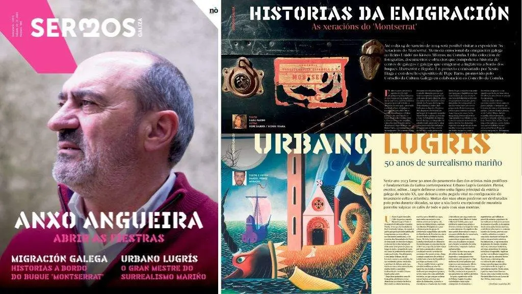 Detalles da capa do 'Sermos' desta fin de semana (Foto: N&oacute;s Diario).