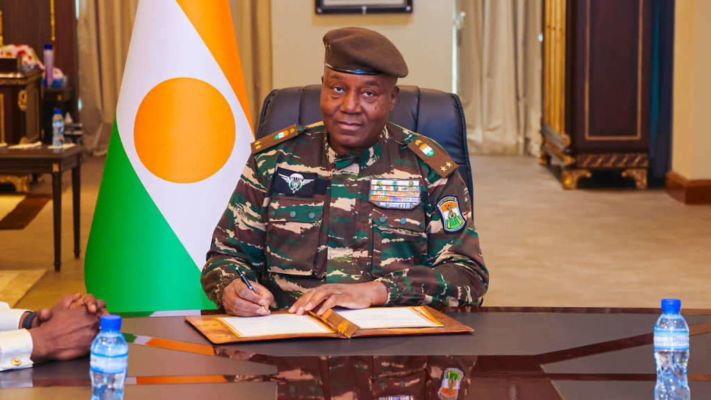 O xeneral Abdourahamane Tiani, presidente de facto de Níxer. (Foto: Presidencia de Níxer)