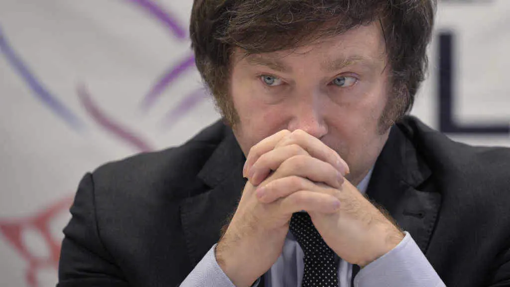 O presidente da Arxentina, Javier Milei, a pasada semana. (Foto: Juan Mabromata / Europa Press / Contacto)