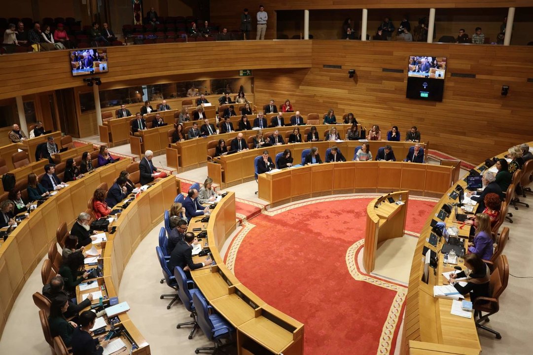 Último pleno do Parlamento da Galiza. (Foto: Parlamento da Galiza).