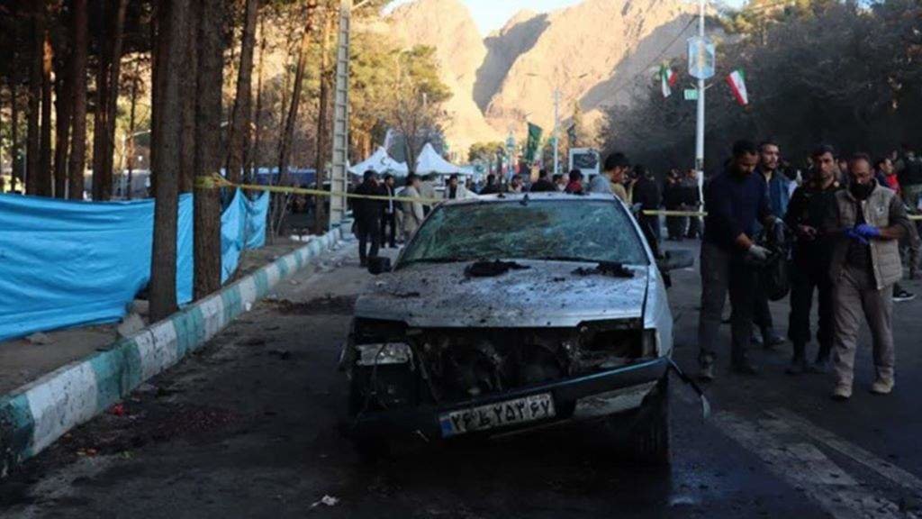 Danos materiais provocados polas explosións en Kermán. (Foto: Europa Press / Contacto / 
 Farsnews)
