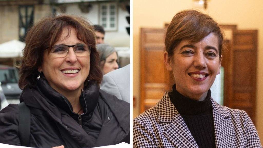 Isabel Faraldo e Marta Lois, candidatas á Presidencia da Xunta de Podemos e Sumar, respectivamente. (Fotos: Europa Press)