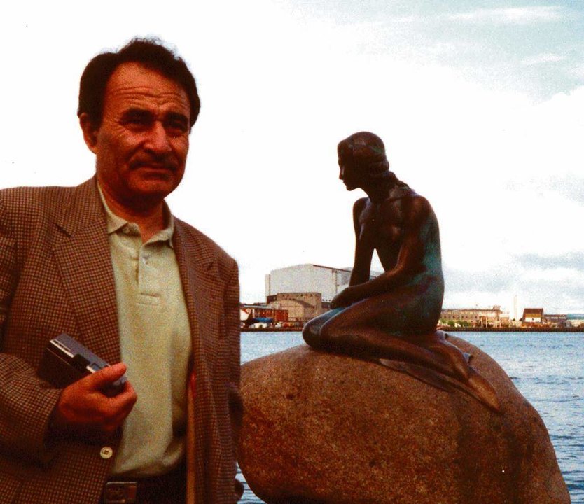 Carlos Casares en Copenhagen, en xuño de 2001. (Foto: Fundación Carlos Casares)