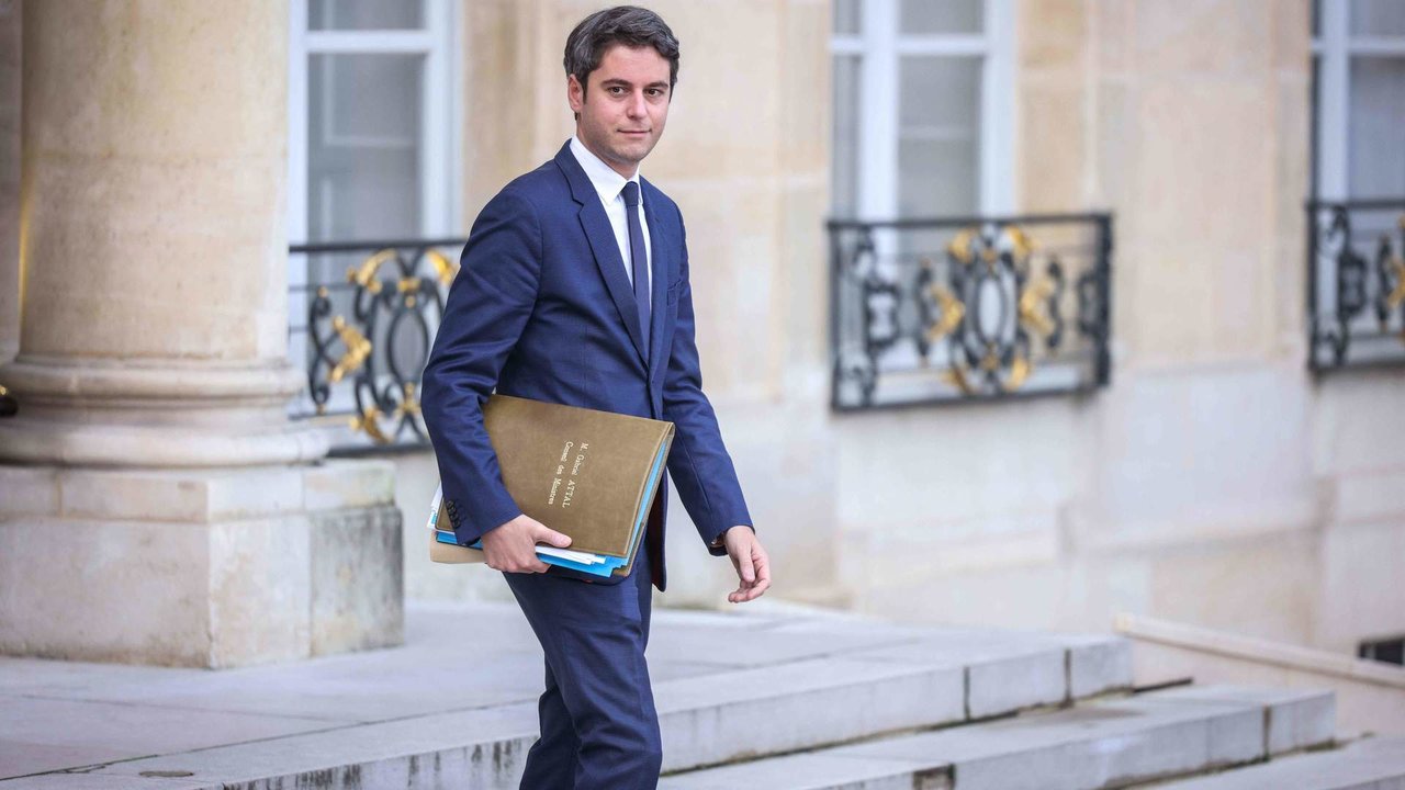 O nomeado como novo primeiro ministro de Francia, Gabriel Attal (Foto: Luc Nobout / Europa Press / Contacto).