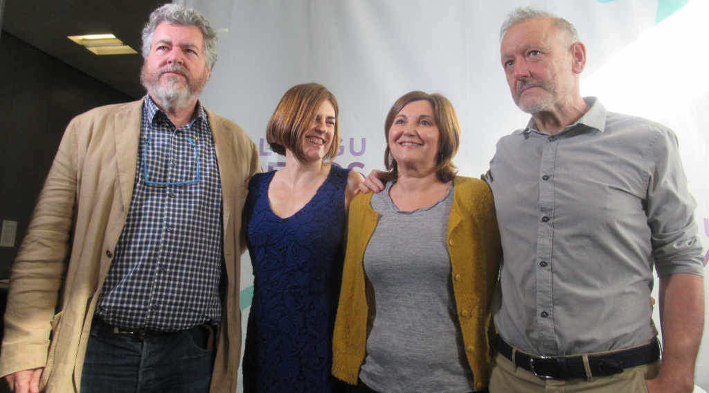 Os deputados de Podemos no Parlamento vasco (Foto: Europa Press).