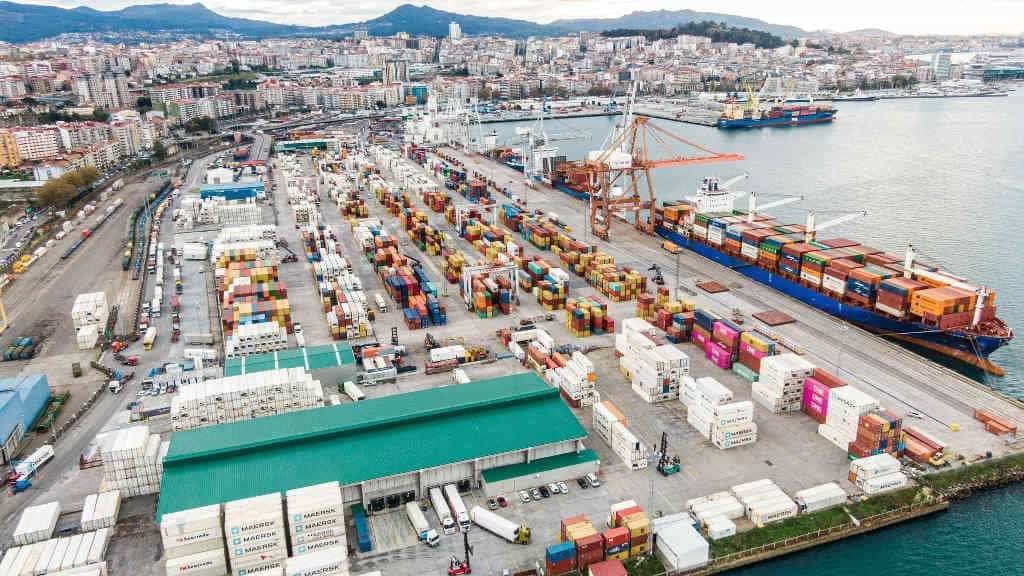 Porto de Vigo, centro de exportación galega (Foto: Porto de Vigo).