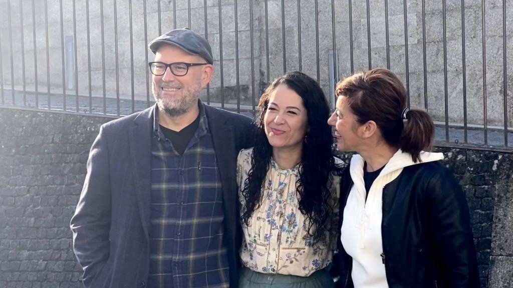 Martiño Noriega, María Rozas e Marta Lois compartiron equipo de goberno en Santiago após vencer Compostela Aberta nos comicios de 2015. (Foto: Europa Press)