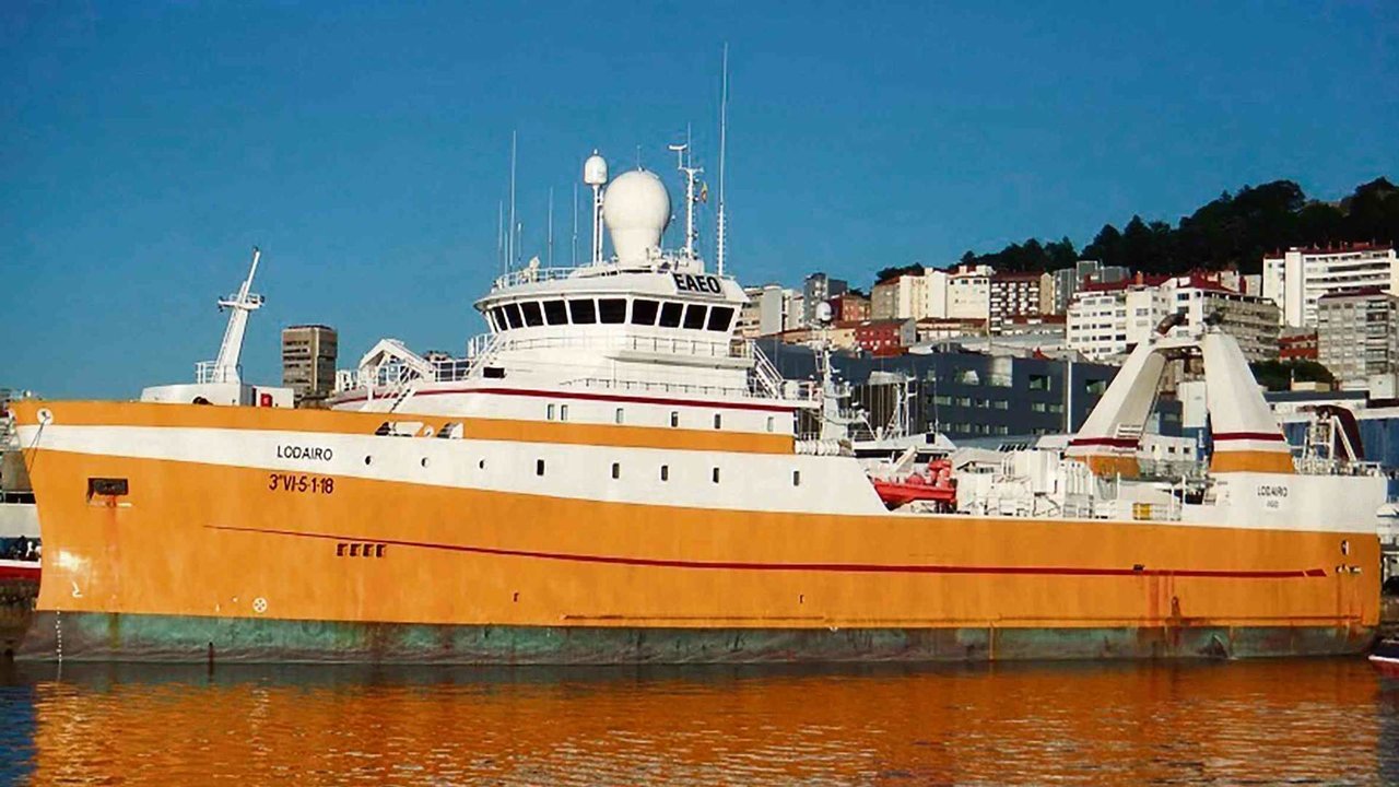 O Lodairo, con base no porto de Vigo, é o maior buque de arrastre do Estado español (Foto: Europa Press).