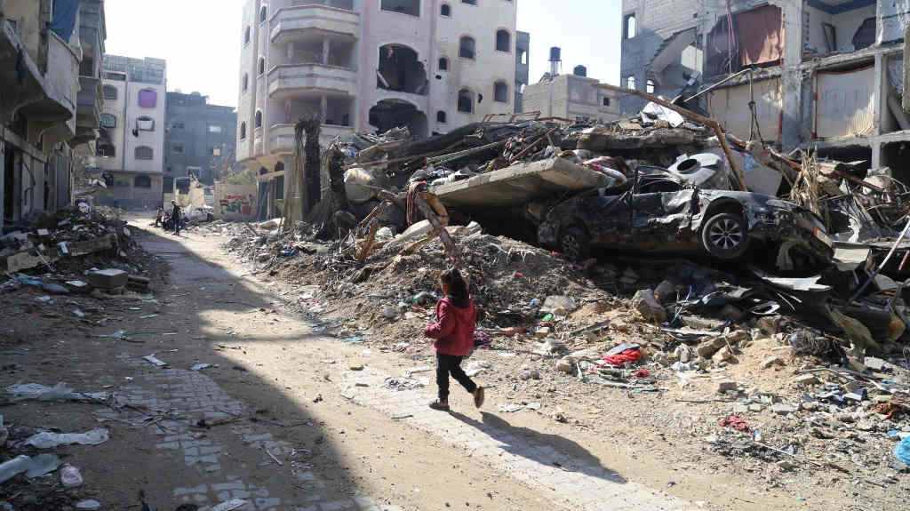 Danos polos ataques a Gaza. (Foto: Abdul Rahman Salama / Europa Press / Contacto)