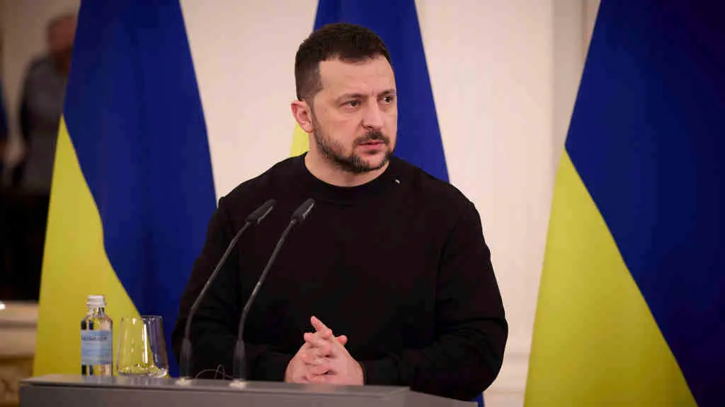O presidente ucra&iacute;no, Volodimir Zelenski (Foto: Ukraine Presidency / Europa Press / Contacto).