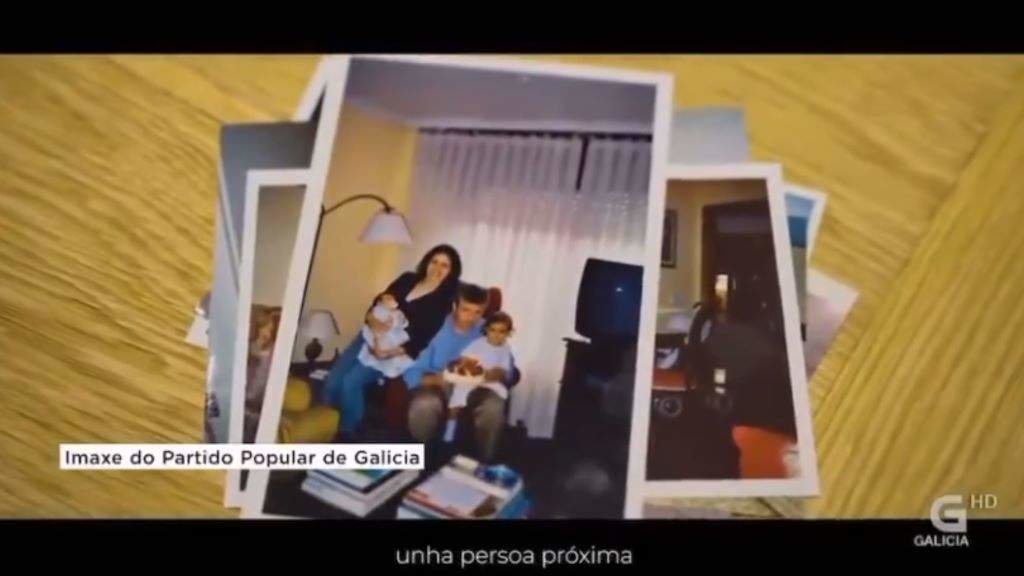 Extracto do vídeo publicitario do PP emitido no Telexornal da TVG. (Foto: TVG)