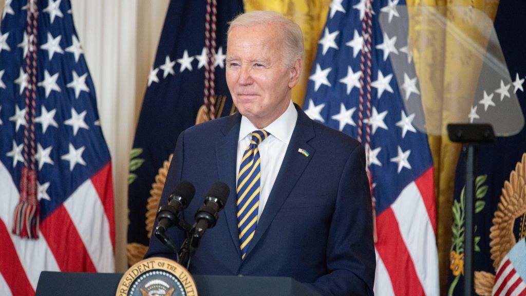 O presidente dos EUA, Joe Biden, en rolda de prensa. (Foto: Annabelle Gordon / Europa Press / Contacto)