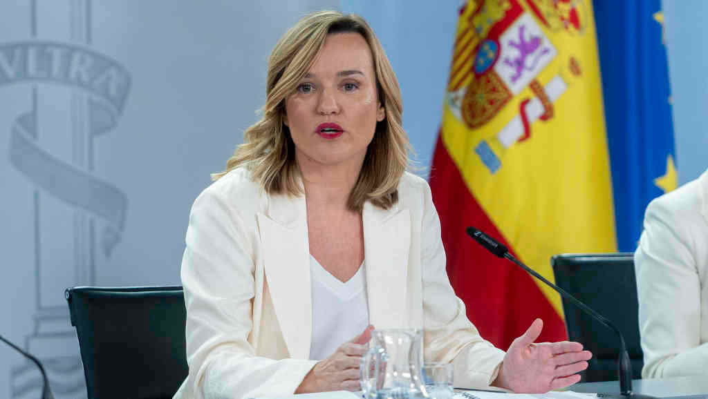Pilar Alegría, voceira do Executivo español, a pasada semana. (Foto: Alberto Ortega / Europa Press)