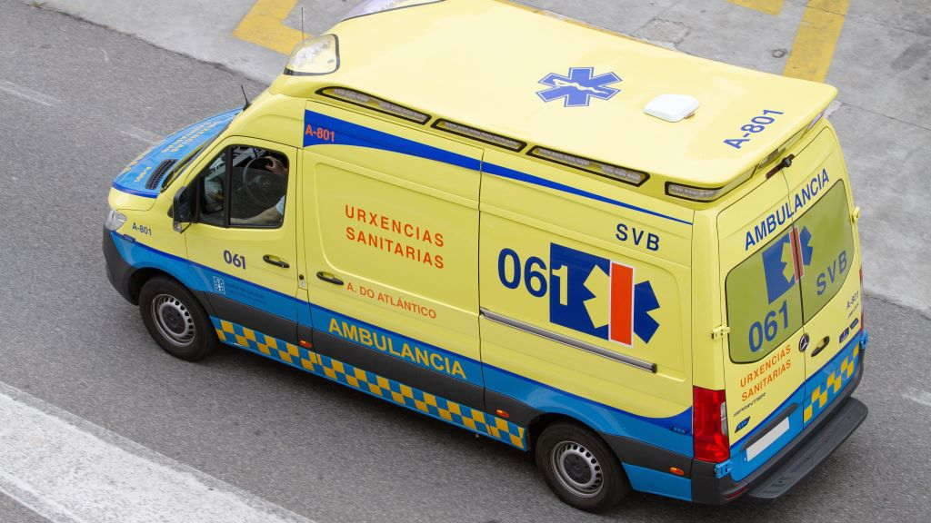 Unha ambulancia do servizo de emerxencias 061 da Galiza. (Foto: Nós Diario).