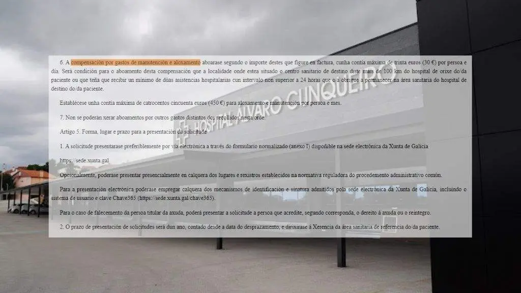Orde publicada hoxe no DOG co Hospital &Aacute;lvaro Cunqueiro de Vigo de fondo. (Foto: N&oacute;s Diario)