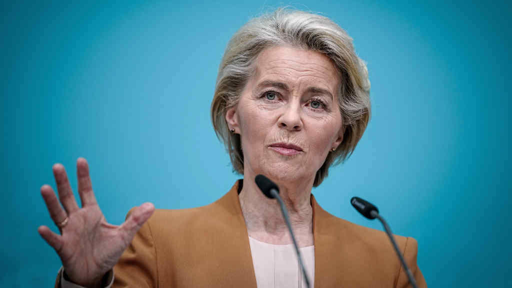 A presidenta do Executivo da UE, Ursula von der Leyen. (Foto: Kay Nietfeld / DPA)