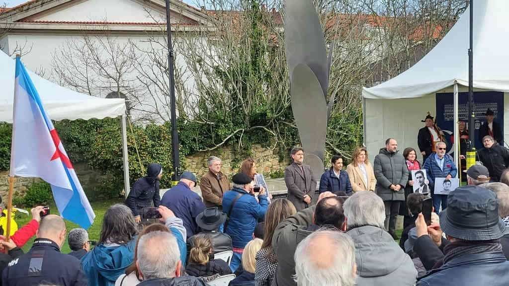 Un momento do acto de inauguración do memorial en Ferrol (Foto: Nós Diario).