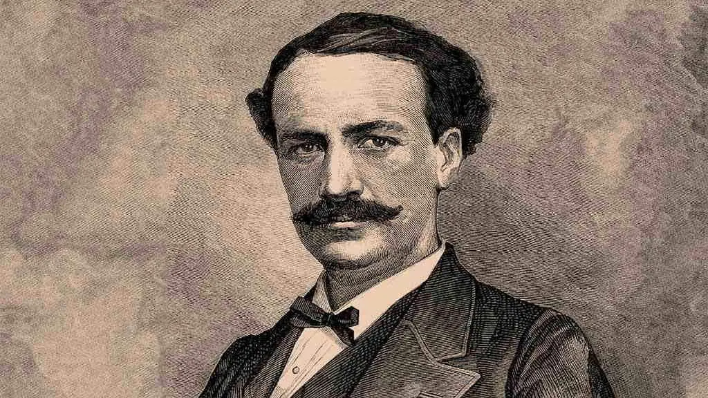 Gravado de Vicetto tirado da revista 'La Ilustraci&oacute;n Gallega y Asturiana', dun n&uacute;mero de 1878 editado coincidindo coa morte do historiador.
