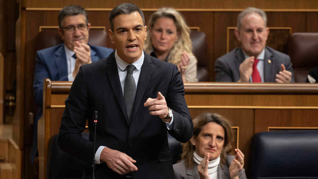 Pedro Sánchez, hoxe. (Foto: Eduardo Parra / Europa Press)