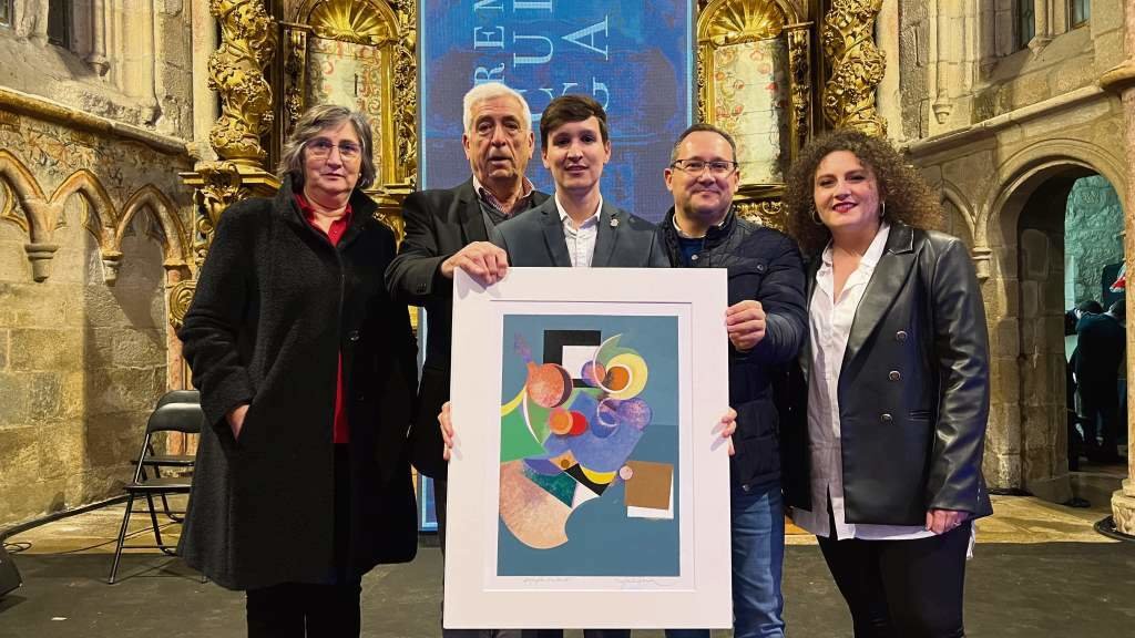 Pilar Seoane, Javier Expósito, Luís Pérez, Xoán Pastor Rodríguez e Antía Alberte. (Foto: Cedida)