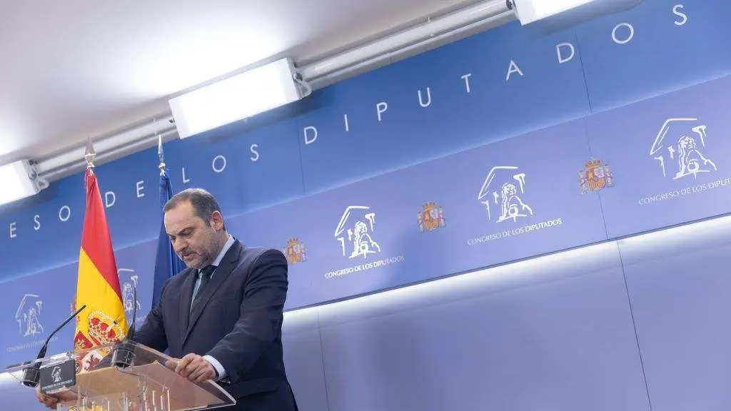 O ex ministro e deputado Jos&eacute; Luis &Aacute;balos, esta pasada terza feira, na sala de prensa do Congreso. (Foto: Eduardo Parra / Europa Press)