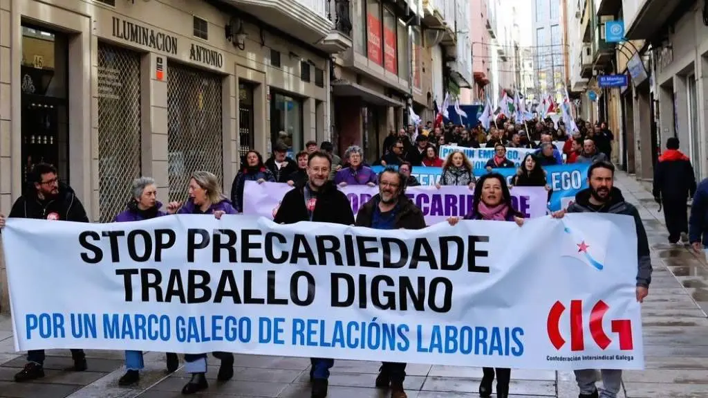 Manifestaci&oacute;n da CIG este 10-M en Ferrol. (Foto: N&oacute;s Diario)