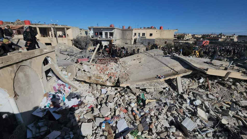 Cascallos en Siria tras un ataque aéreo xordano en xaneiro. (Foto: Europa Press / Contacto / Xinhua)