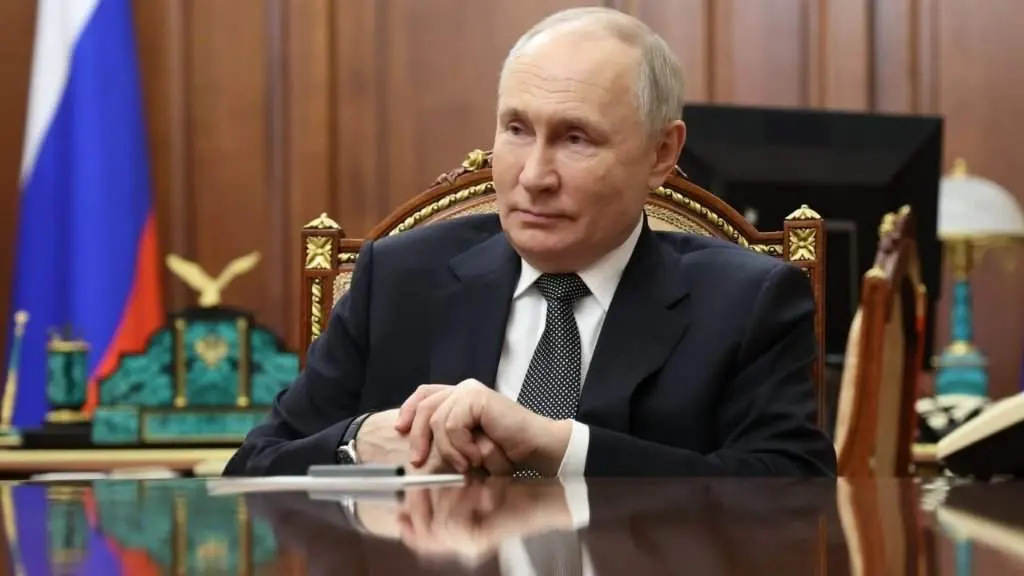 O presidente de Rusia, Vladimir Putin, este domingo (Foto: Presidencia de Rusia).