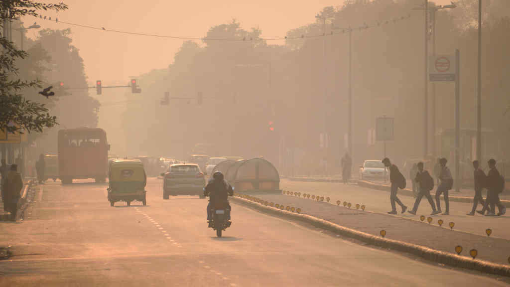 Polución nas rúas de Delhi, territorio no que se sitúa a capital india. (Foto: saurav005)