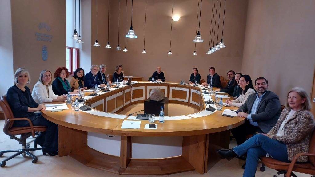 Xuntanza de portavoces decorrida esta segunda feira no Parlamento galego. (Foto: Parlamento da Galiza)