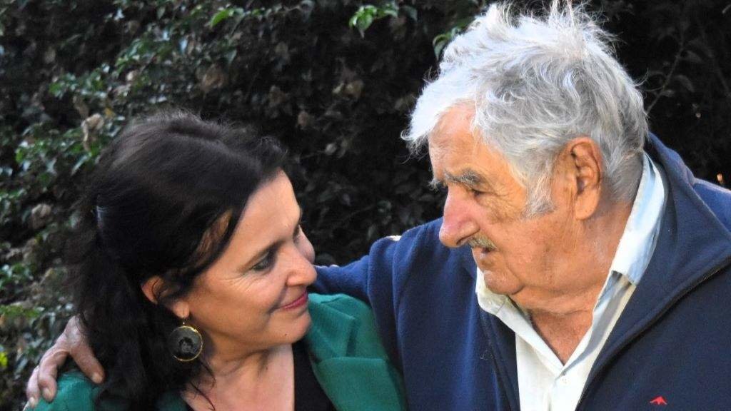 Ana Miranda e Pepe Mujica, esta segunda feira. (Foto: Nós Diario)