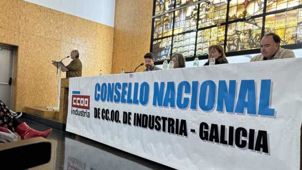 Consello Extraordinario de CCOO Industria decorrido esta segunda feira. (Foto: Nós Diario)