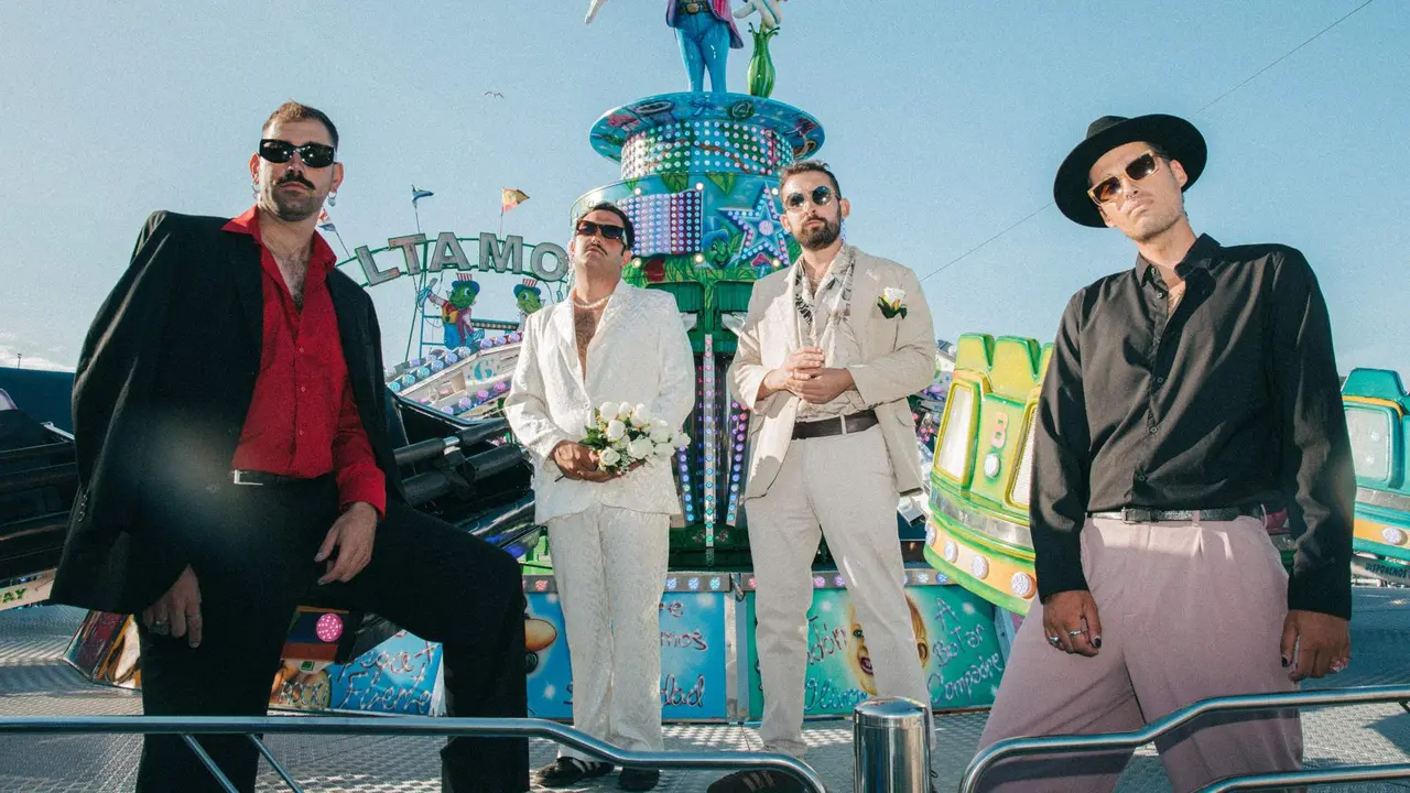 Xanma Louro, Mat&iacute;as Romero, Samuel Gonz&aacute;lez e Xaqu&iacute;n Mart&iacute;nez forman The Rapants. (Foto Andrea S&aacute;nchez)