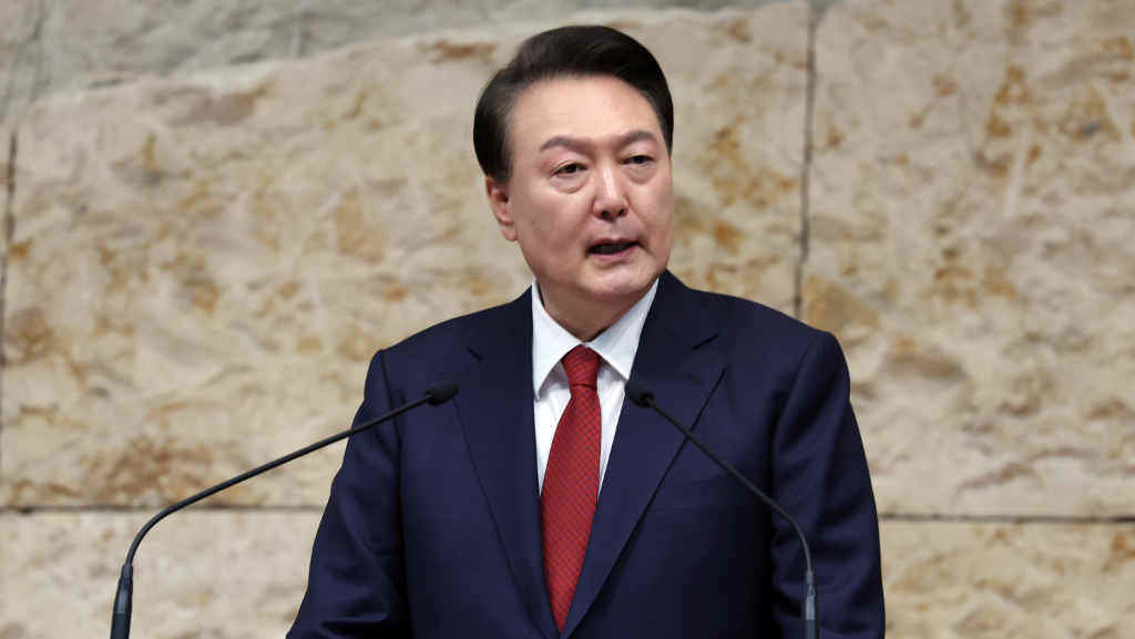 O presidente Yoon Suk Yeol. (Foto: YNA / DPA)