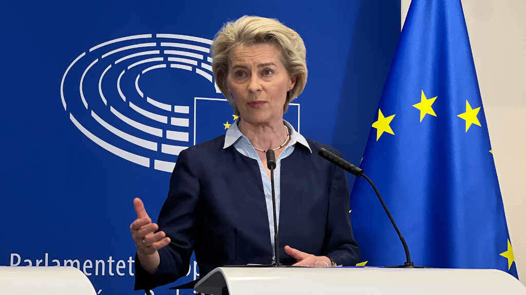 A presidenta do Executivo da UE, Ursula von der Leyen, este mes. (Foto: Jessica Lichetzki / DPA vía Europa Press)