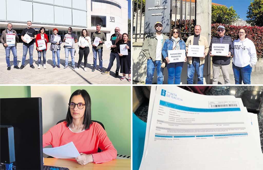 Alegacións contra Altri presentadas onte en Lugo, O Grove, de forma dixital pola portavoz de Ulloa Viva, Marta Gontá, e en Antas de Ulla.