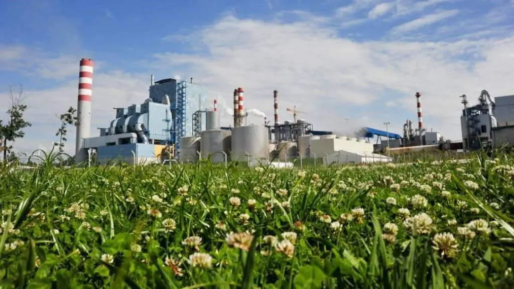 Planta de celulosa de Altri en Figueira da Foz (distrito de Coimbra), en Portugal. (Foto: Altri).