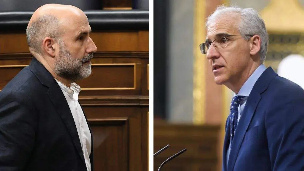 N&eacute;stor Rego (BNG) e Francisco Conde (PP). [Foto: Europa Press].