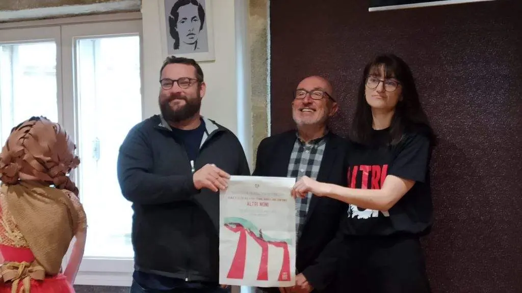 Rolda de prensa conxunta de SOS Sanidade P&uacute;blica e Ulloa Viva, esta cuarta feira. (Foto: Europa Press)